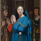 Wall Frame Espresso, Matted - Mary Adoring the Host by Museum Art