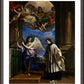 Wall Frame Espresso, Matted - Vocation of St. Aloysius Gonzaga by Museum Art