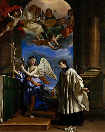 Wall Frame Gold, Matted - Vocation of St. Aloysius Gonzaga by Museum Art - Trinity Stores