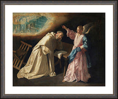 Wall Frame Espresso - Vision of St. Peter Nolasco by Museum Art