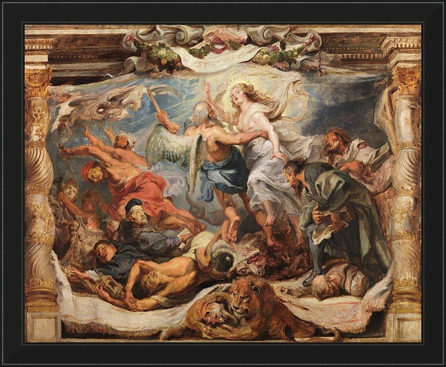 Wall Frame Black - Victory of Truth over Heresy by Museum Art