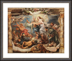 Wall Frame Espresso - Victory of Truth over Heresy by Museum Art