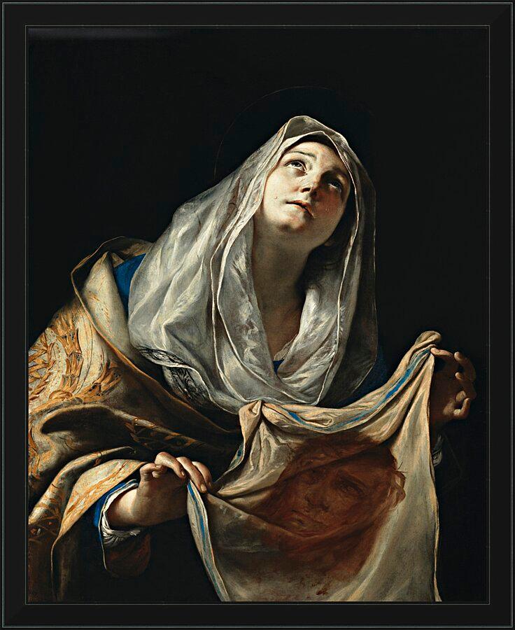 Wall Frame Black - St. Veronica with Veil by Museum Art