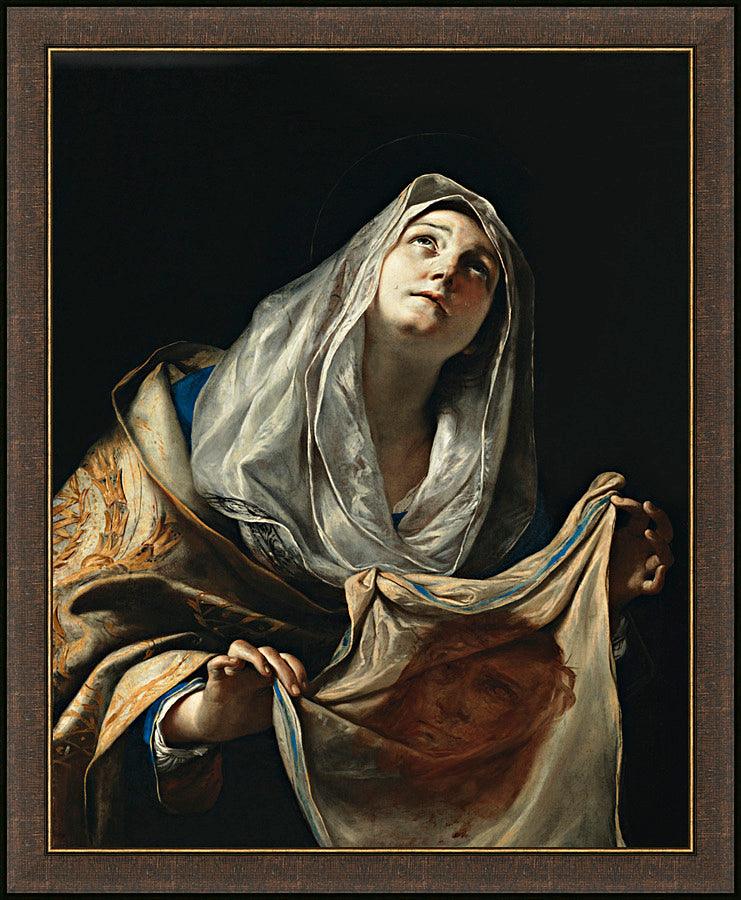Wall Frame Espresso - St. Veronica with Veil by Museum Art