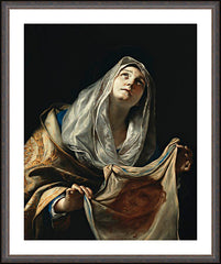 Wall Frame Espresso - St. Veronica with Veil by Museum Art