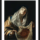 Wall Frame Black, Matted - St. Veronica with Veil by Museum Art