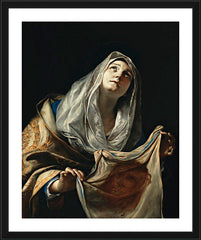 Wall Frame Black - St. Veronica with Veil by Museum Art