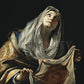 Wall Frame Espresso, Matted - St. Veronica with Veil by Museum Art