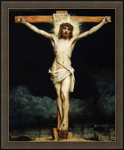 Wall Frame Espresso - Crucifixion by Museum Art - Trinity Stores
