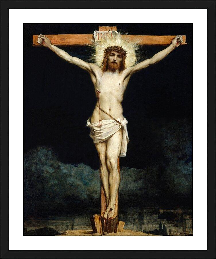 Wall Frame Black, Matted - Crucifixion by Museum Art - Trinity Stores
