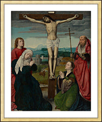 Wall Frame Gold - Crucifixion by Museum Art