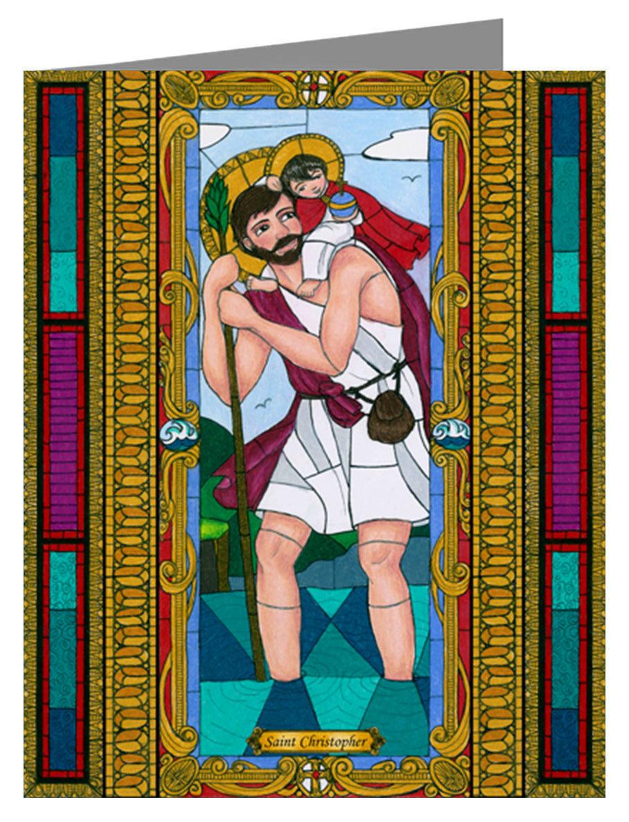 St. Christopher - Note Card Custom Text by Brenda Nippert - Trinity Stores