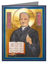 Custom Text Note Card - St. André Bessette by R. Gerwing