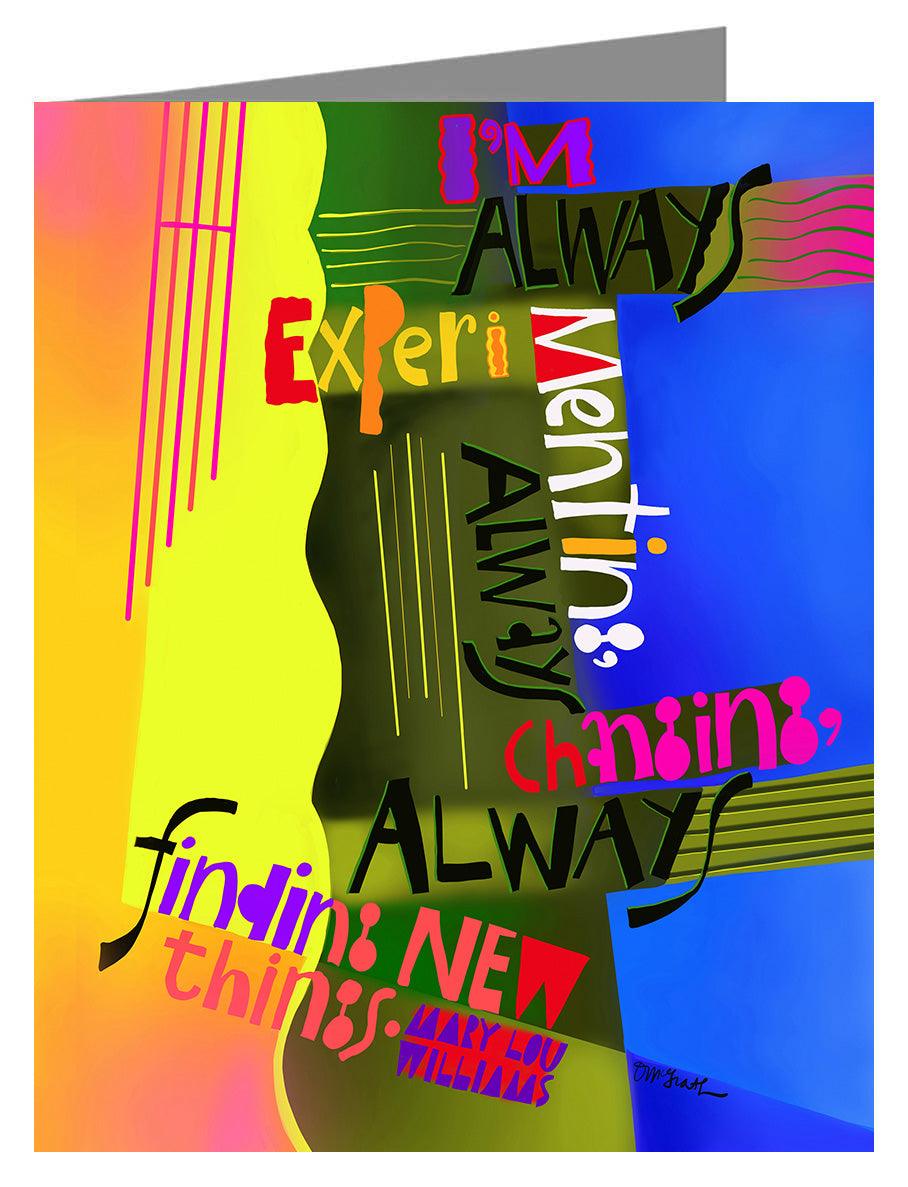 Always Experimenting - Note Card Custom Text by Br. Mickey McGrath, OSFS - Trinity Stores