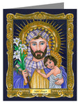 Custom Text Note Card - St. Joseph by B. Nippert