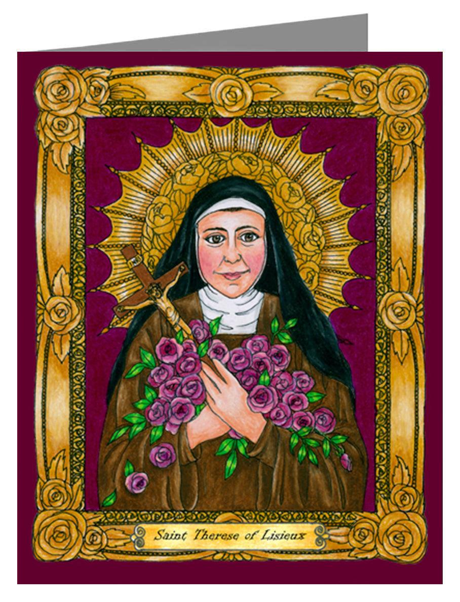 St. Thérèse of Lisieux - Note Card Custom Text by Brenda Nippert - Trinity Stores