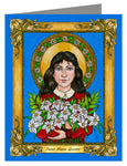 Custom Text Note Card - St. Maria Goretti by B. Nippert