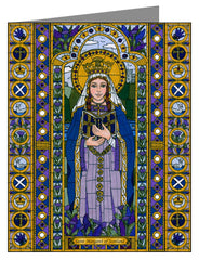 Custom Text Note Card - St. Margaret of Scotland by B. Nippert