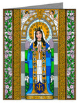 Custom Text Note Card - Mary, Queen of the Apostles by B. Nippert