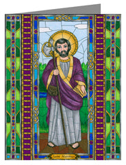 Custom Text Note Card - St. Matthias the Apostle by B. Nippert