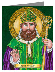 Custom Text Note Card - St. Patrick by B. Nippert