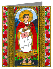 Custom Text Note Card - St. Valentine by B. Nippert