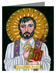 Custom Text Note Card - St. Francis Xavier by B. Nippert
