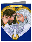 Custom Text Note Card - Holy Trinity by B. Nippert