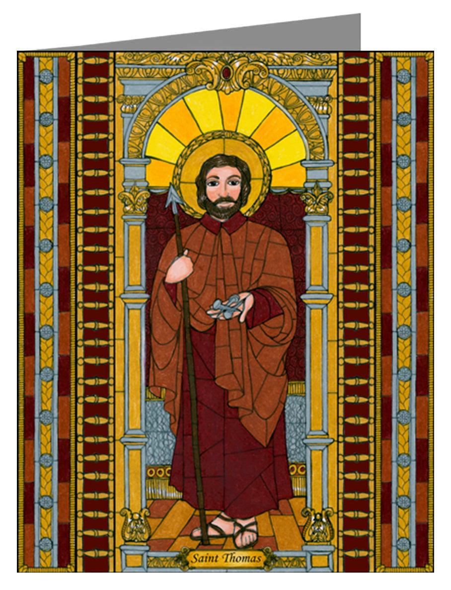 St. Thomas the Apostle - Note Card Custom Text by Brenda Nippert - Trinity Stores