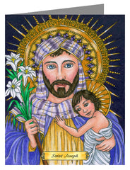 Custom Text Note Card - St. Joseph by B. Nippert