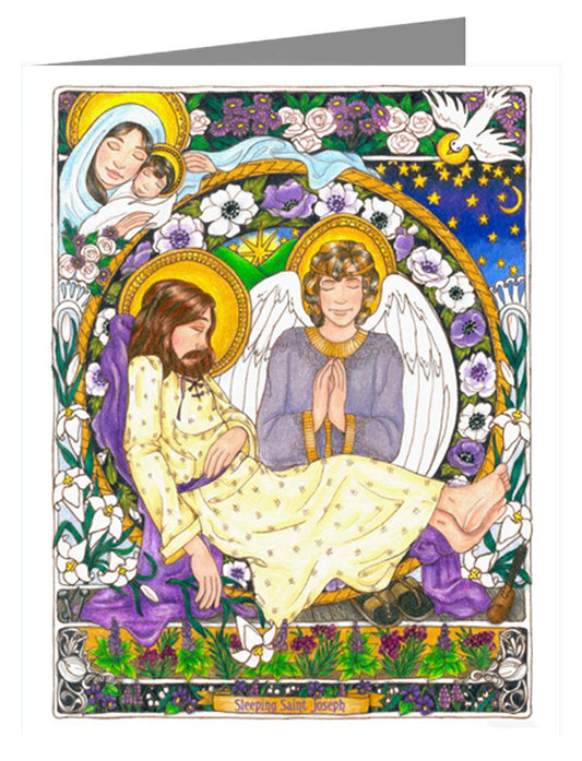 St. Joseph Sleeping - Note Card Custom Text