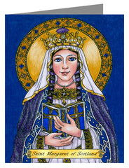 Custom Text Note Card - St. Margaret of Scotland by B. Nippert