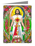 Custom Text Note Card - Jesus by B. Nippert