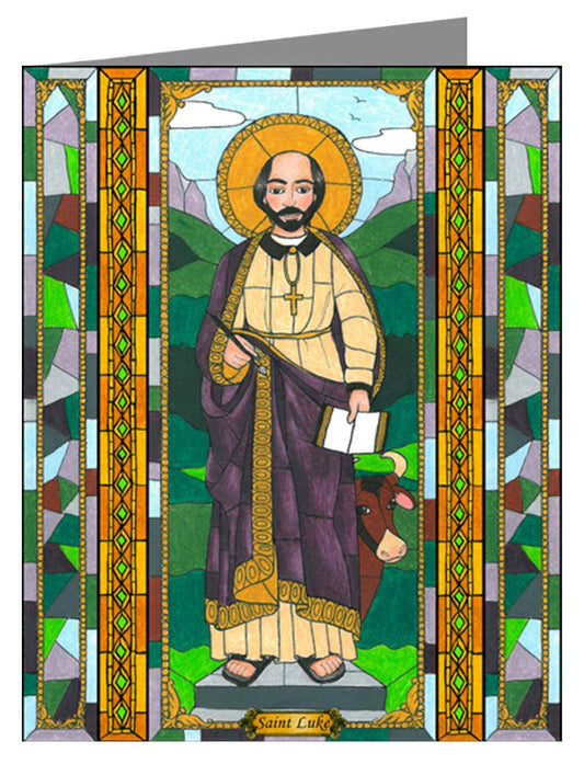 St. Luke the Evangelist - Note Card Custom Text