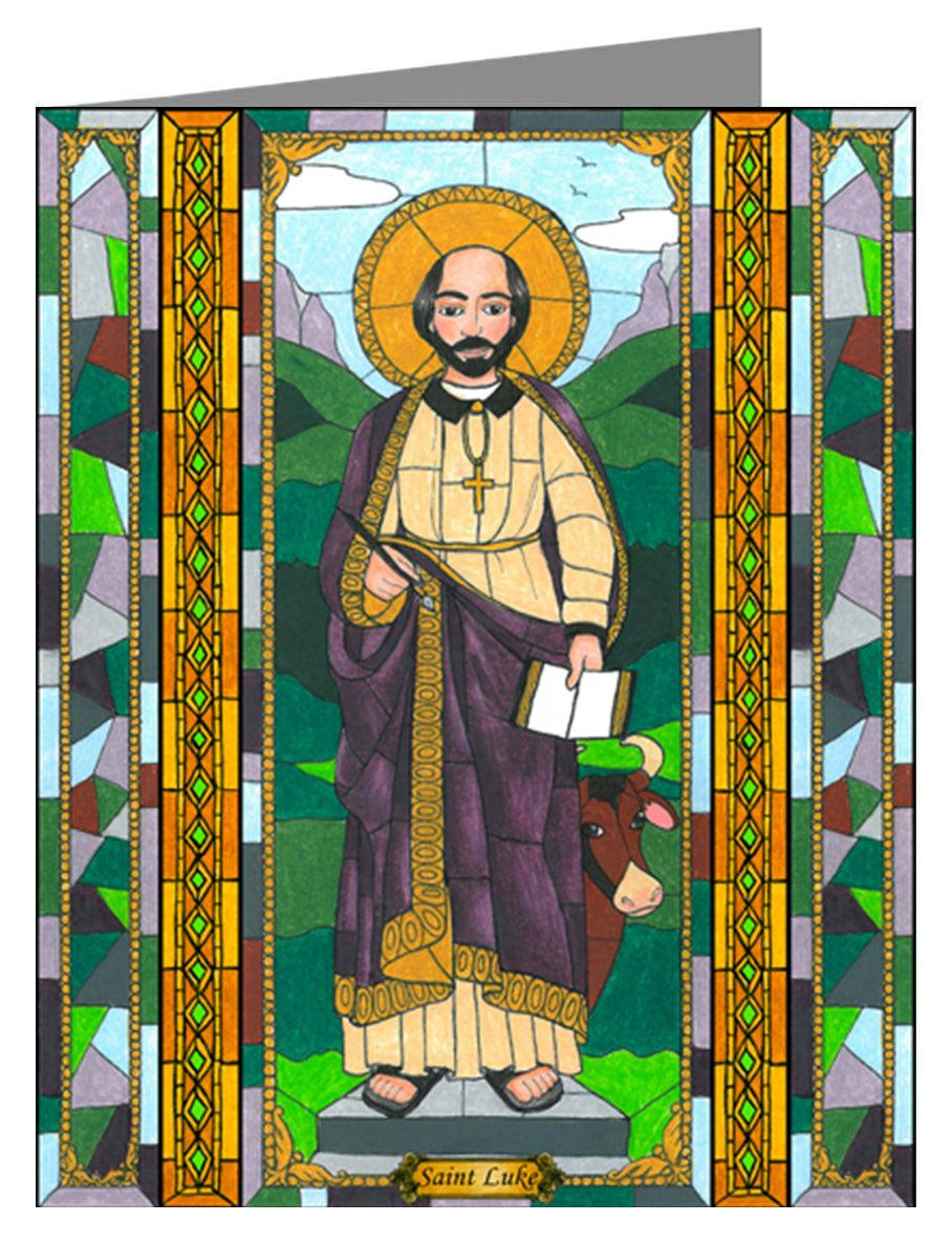 St. Luke the Evangelist - Note Card Custom Text by Brenda Nippert - Trinity Stores