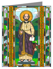 Custom Text Note Card - St. Luke the Evangelist by B. Nippert