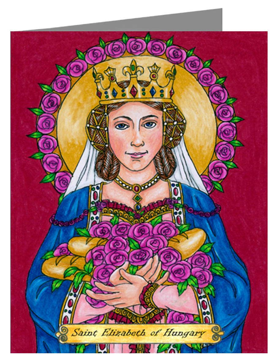 St. Elizabeth of Hungary - Note Card Custom Text by Brenda Nippert - Trinity Stores