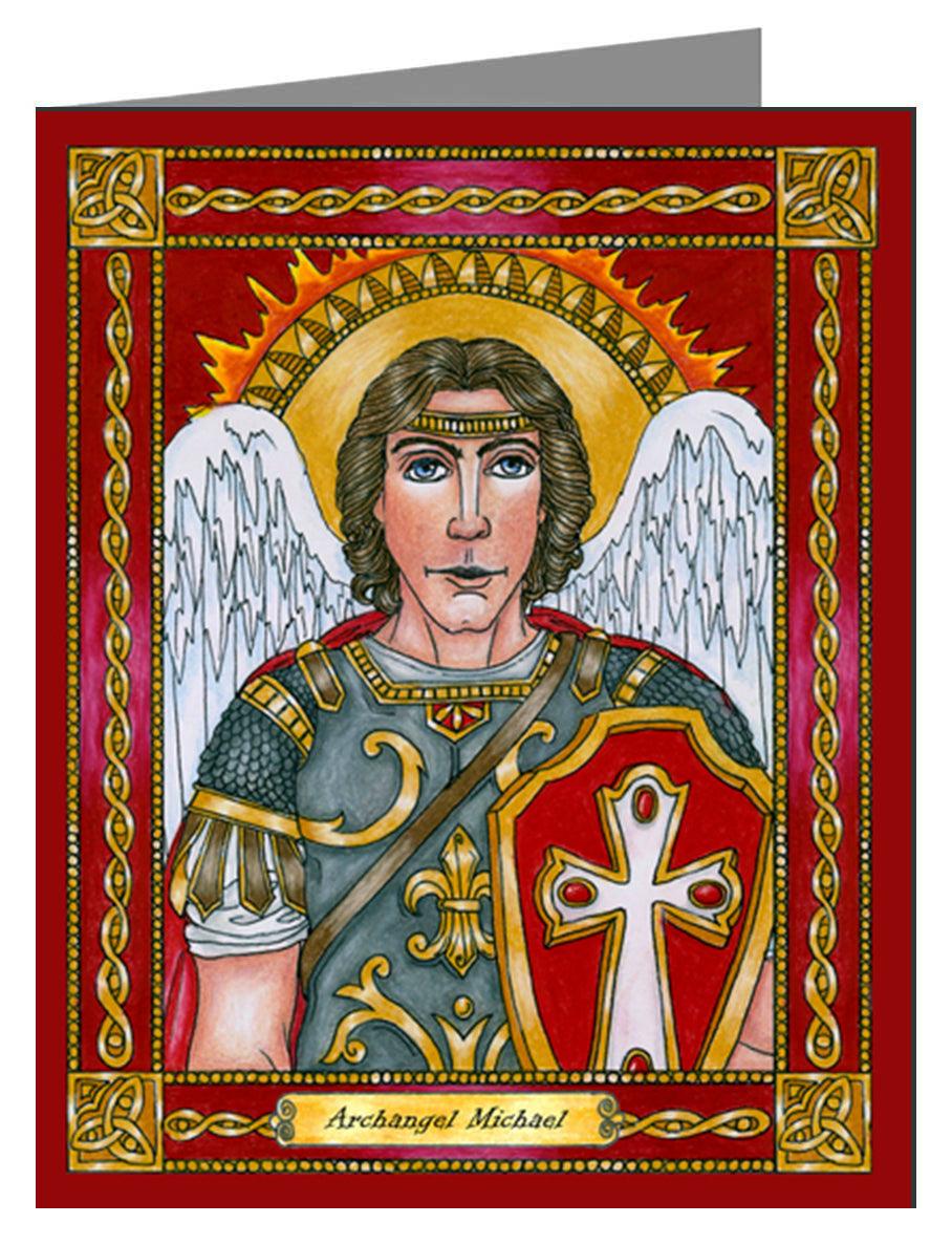 St. Michael Archangel - Note Card Custom Text by Brenda Nippert - Trinity Stores