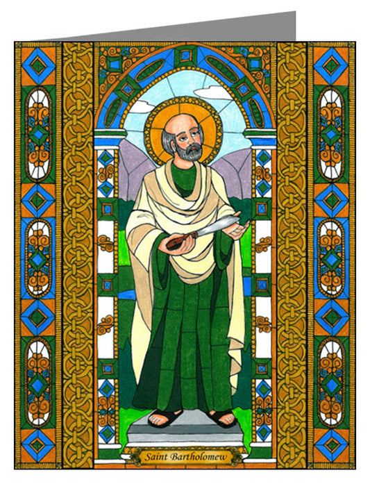 St. Bartholomew - Note Card Custom Text