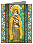 Custom Text Note Card - St. Maria Lucia of Jesus by B. Nippert
