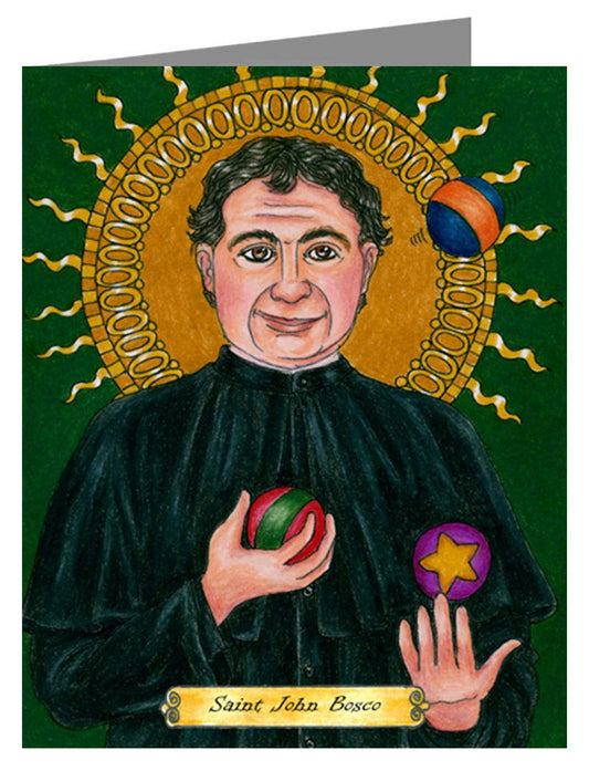 St. John Bosco - Note Card Custom Text