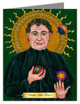 Custom Text Note Card - St. John Bosco by B. Nippert