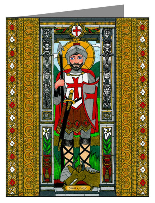 St. George of Lydda - Note Card Custom Text