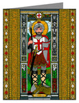 Custom Text Note Card - St. George of Lydda by B. Nippert