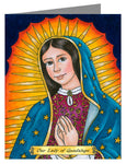 Custom Text Note Card - Our Lady of Guadalupe by B. Nippert