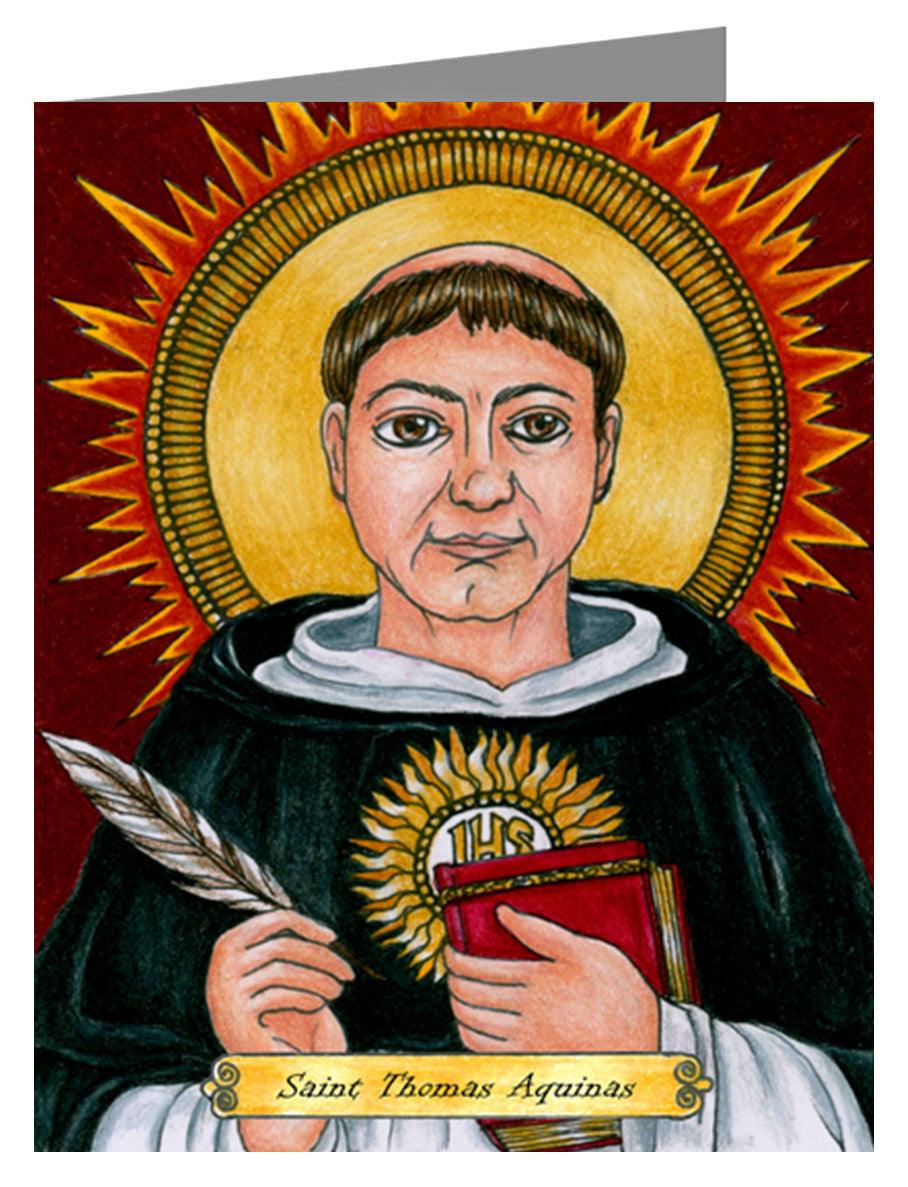 St. Thomas Aquinas - Note Card Custom Text by Brenda Nippert - Trinity Stores