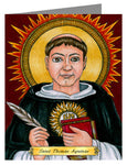 Custom Text Note Card - St. Thomas Aquinas by B. Nippert