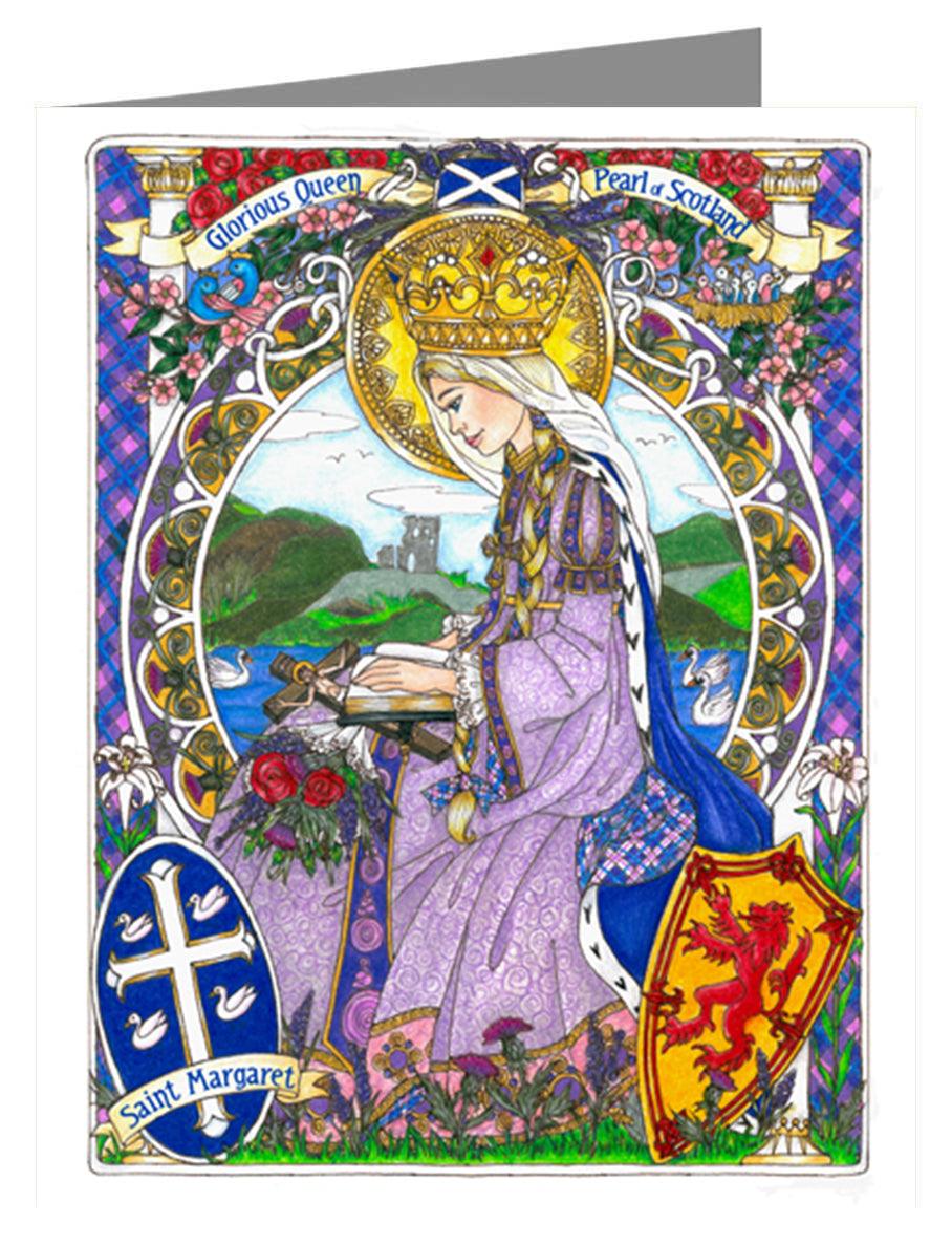 St. Margaret of Scotland - Note Card Custom Text by Brenda Nippert - Trinity Stores