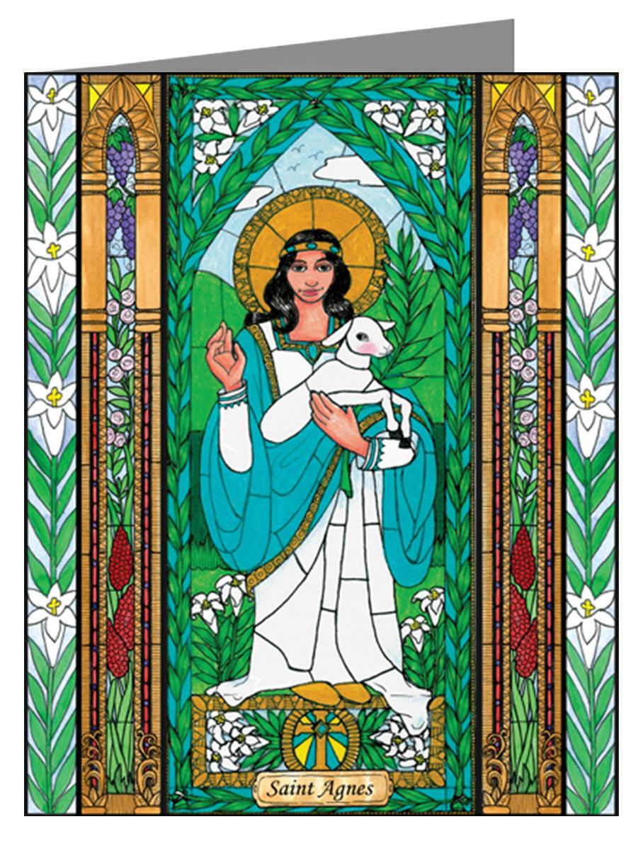 St. Agnes - Note Card Custom Text by Brenda Nippert - Trinity Stores