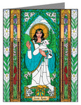 Custom Text Note Card - St. Agnes by B. Nippert